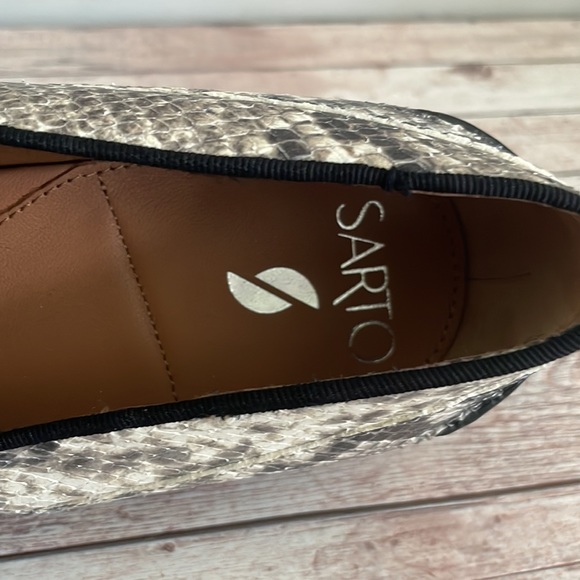 SARTO BY FRANCO SARTO
Tivoli Snake-Print Leather Loafers size 10 M New with tags - Picture 10 of 10